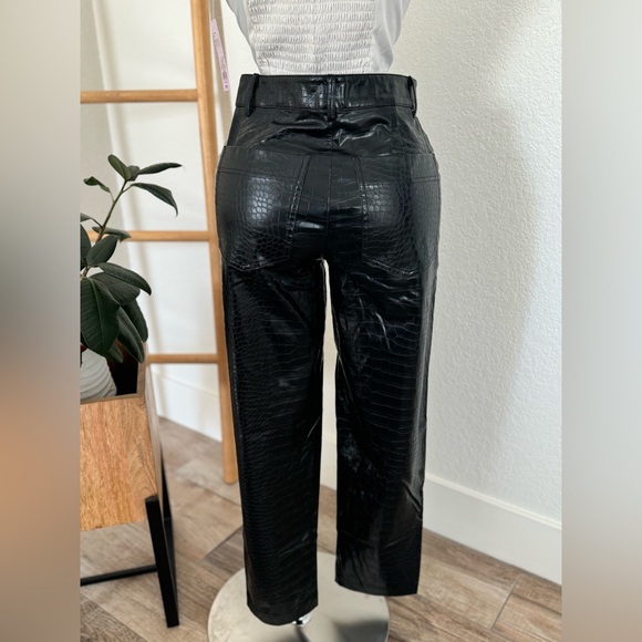 NWT Women's High-Rise Faux Croc Pants - A New Day
Black 2 - Picture 7 of 7
